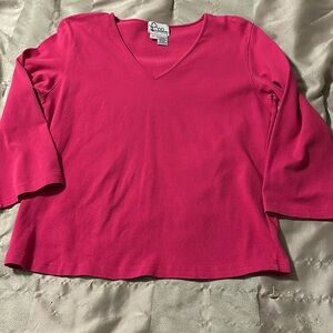 Lilly Pulitzer 3/4 length sleeve Top size L